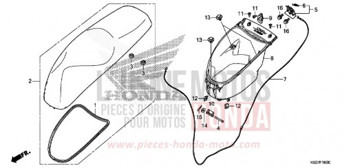 LUGGAGE BOX/SEAT SH300AK de 2019